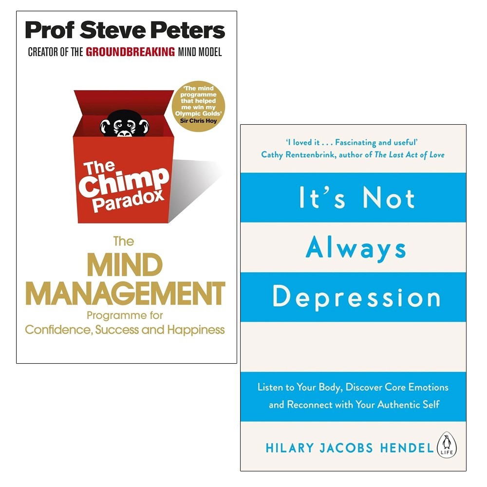 The Chimp Paradox Prof Steve Peters, It's Not Always Depression 2 Books Set