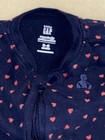 JC !WOW! BABY GAP 0-3M Heart Print Cotton Footed Sleeper Outfit — photo 3