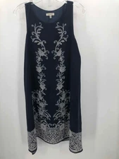 Pre-Owned Max Studio Navy Size Small Knee Length Sleeveless Dress