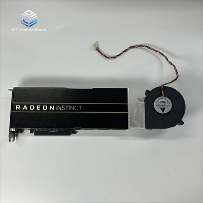 AMD Radeon Instinct MI25 16GB HBM2 PCIe3.0 GPU Accelerator with GPU Cooling