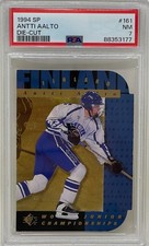 Antti Aalto 1994 Upper Deck SP Die Cut Finland Ducks NHL Hockey Card #161 PSA 7