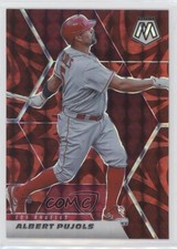 2021 Panini Mosaic Reactive Red Mosaic Prizm Albert Pujols #10 03rx