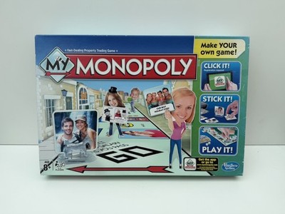 My Monopoly Brettspiel Hasbro 2014 - 100% KOMPLETT - UNBENUTZTE STICKERBÖGEN - SEHR GUTER ZUSTAND