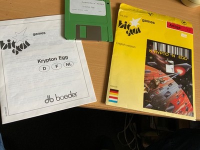 Original Amiga Spiel  KRYPTON EGG mit Manual