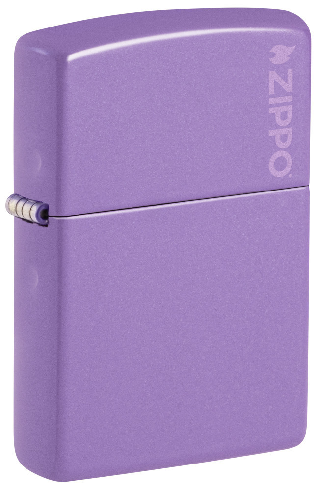 Zippo Classic Smoky Lavender Zippo Logo Windproof Pocket Lighter, 46681ZL
