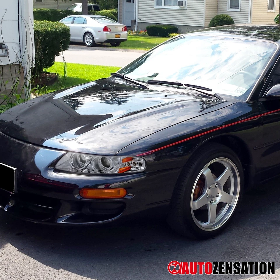 Fit 1997-2000 Dodge Avenger Chrysler Sebring LED Halo Projector Headlights Lamps - Imagem 3 de 4