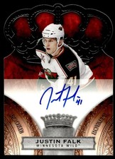 2010-11 Panini Crown Royale AUTO Justin Falk Rookie Auto 433/499 Minnesota Wild