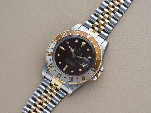 Rolex GMT-Master Root Beer 16753 Brown Nipple Dial Box Papers 1984 - Afbeelding 4 van 15