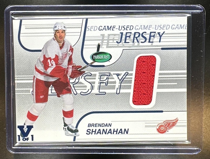 2002-03 ITG Parkhurst Brendan Shanahan Game Used Jersey MEM Vault 1/1