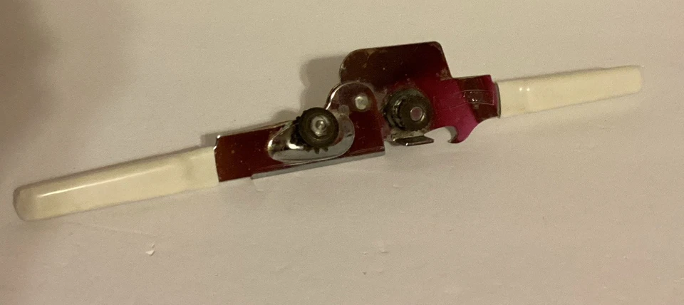 VTG Swing-A-Way Manual Can Bottle Opener White Grips  - Image 3 of 4