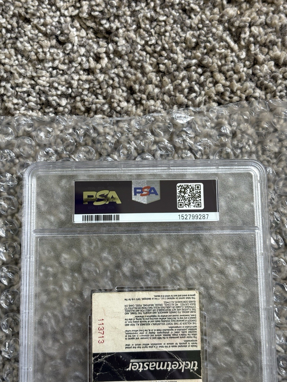 LEBRON JAMES 11/10/2003 ROOKIE CAVS VS KNICKS TICKET STUB PSA 1 RARE view 7