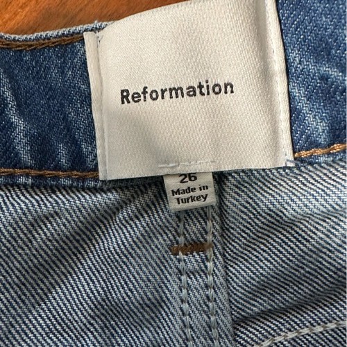 Reformation Val 90s Mid Rise Straight Jeans Damen 26 blau Bio Baumwolle - Bild 6 von 6