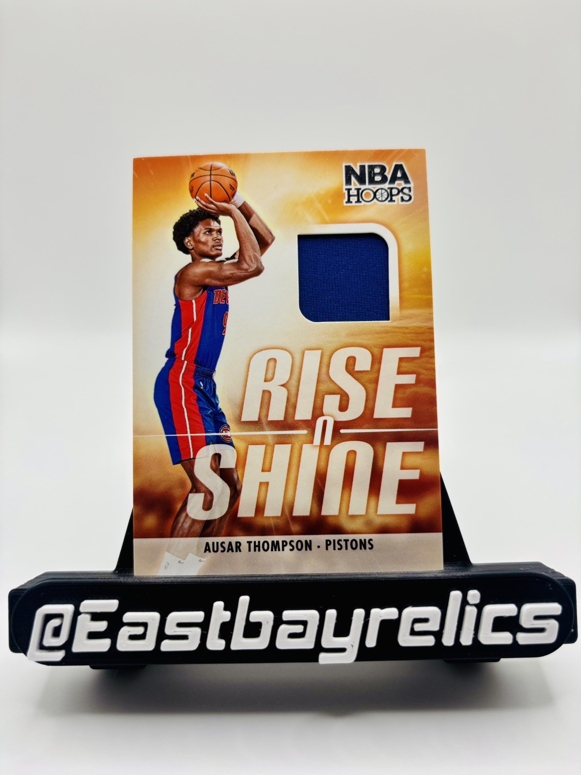 2023-24 Panini NBA Hoops Rise N Shine Jersey RC Ausar Thompson #RS-ASR Pistons