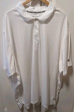 Men's Champion Double Dry White Polo Short Sleeve Shirt Size 4XL Athletic Golf