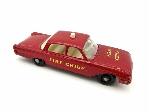 Vintage Matchbox Lesney Ford Fairlane Fire Chief Car No 59 1963