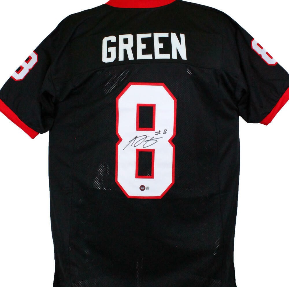 Aj Green Autographed Signed Georgia Bulldogs Black College Style Jersey- Beckett W Hologram *Black 