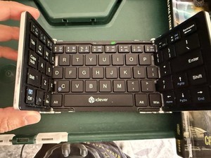 iClever Ultra Slim Mini Bluetooth Wireless Folding Aluminum Keyboard IC-BK03
