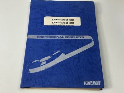Original Instruction Manual for Otari DP-4050 C2 / Z3