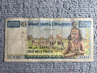 Djibouti : 2000 Francs Banknote