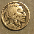 1919-D  BUFFALO NICKEL  B-45 PARTIAL WEAK DATE LOWER GRADE FREE SHIPPING
