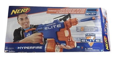 NERF N-strike Elite Hyperfire Blaster With 25 Dart Drum Fires up