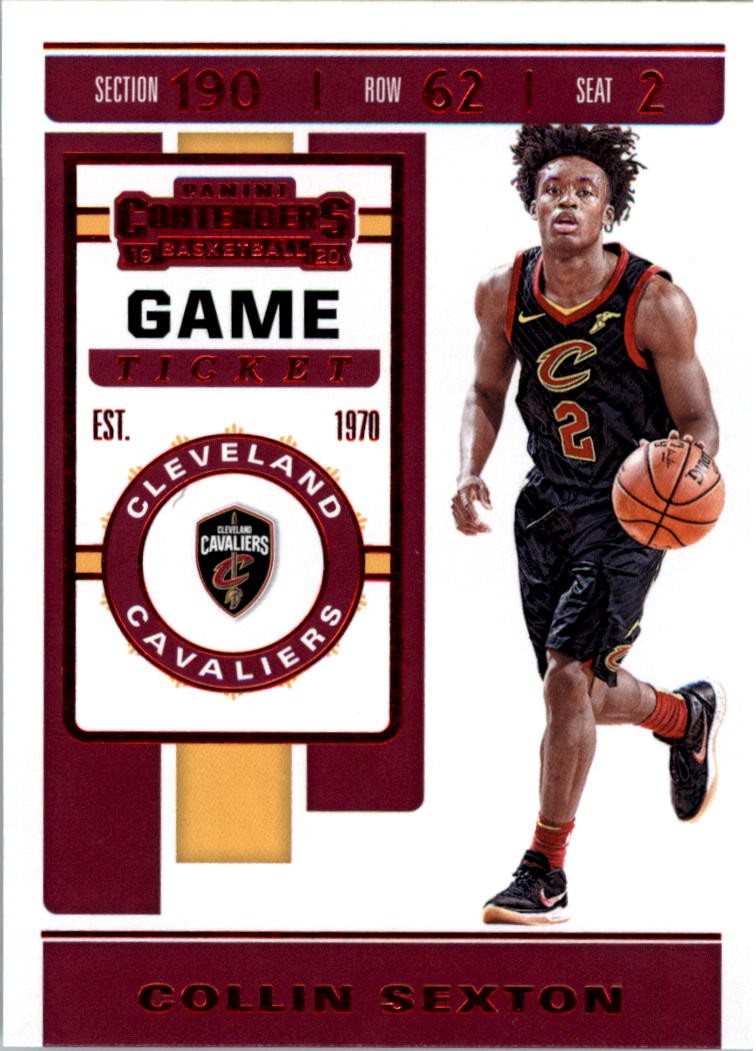 2019-20 Panini Contenders Game Ticket Red #19 Collin Sexton - BSK