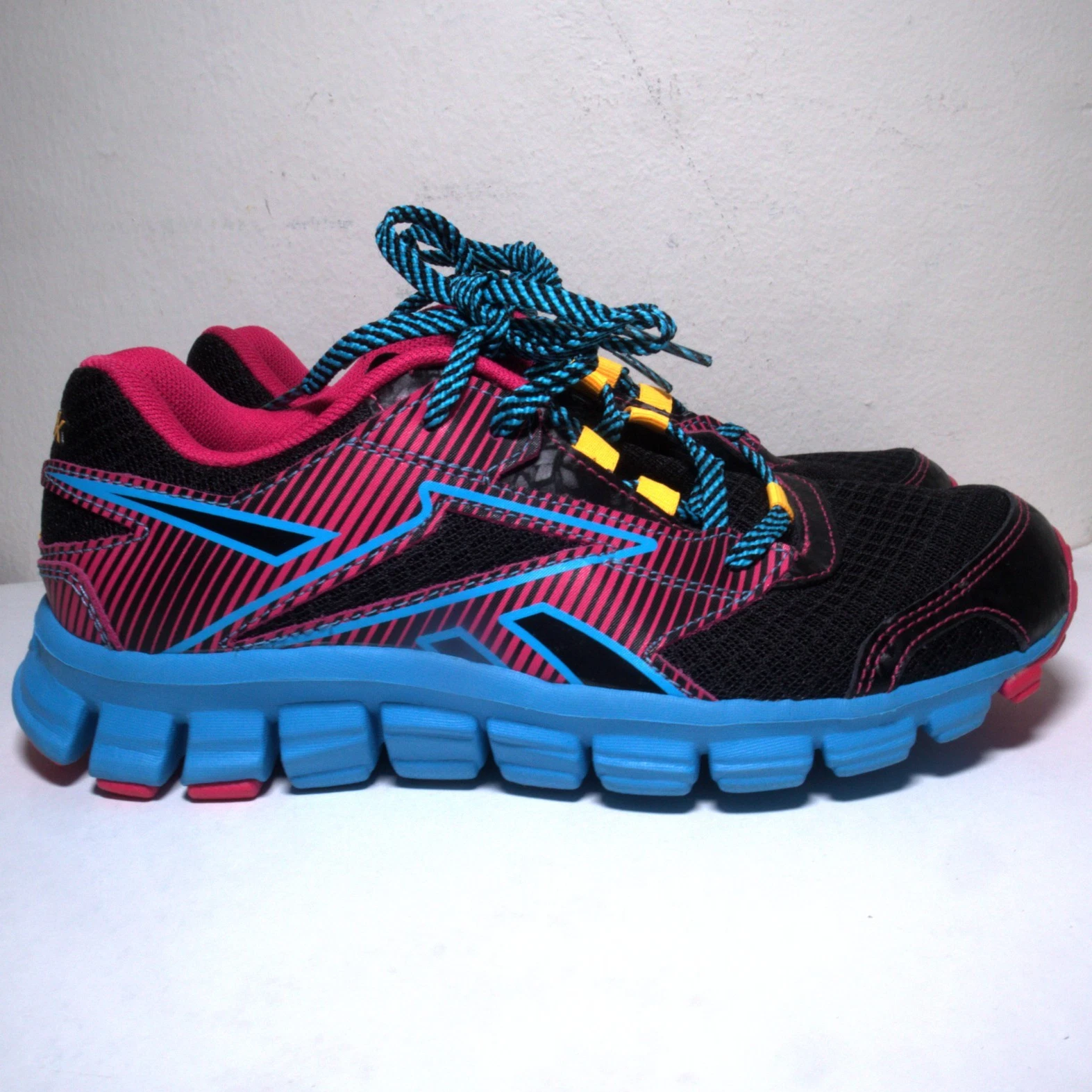 Scarpe da corsa Reebok Smoothflex Ride 3.0 ragazza ragazzo taglia 3 5 rosa nero V47838