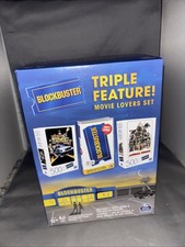 BLOCKBUSTER TRIPLE FEATURE BOARD GAME & PUZZLE SET