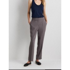 Quince taupe stretch crepe women’s pants. Size 12