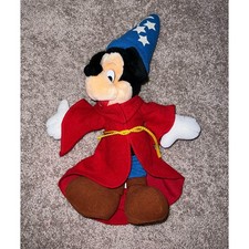 Disneyland Disney World Fantasia Mickey Mouse Plush Wizard 16  Vintage 1980  s