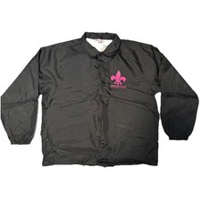 Vintage 90s Louisville Marathon Bomber Jacket Cardinal Made in USA Black XL