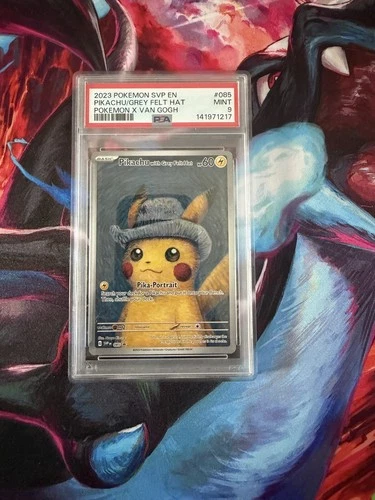 Pokemon - Van Gogh Pikachu with Grey Felt Hat - PSA 9