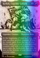 MTG Kethek, Crucible Goliath (319/493) Phyrexia All Will Be One NM FOIL