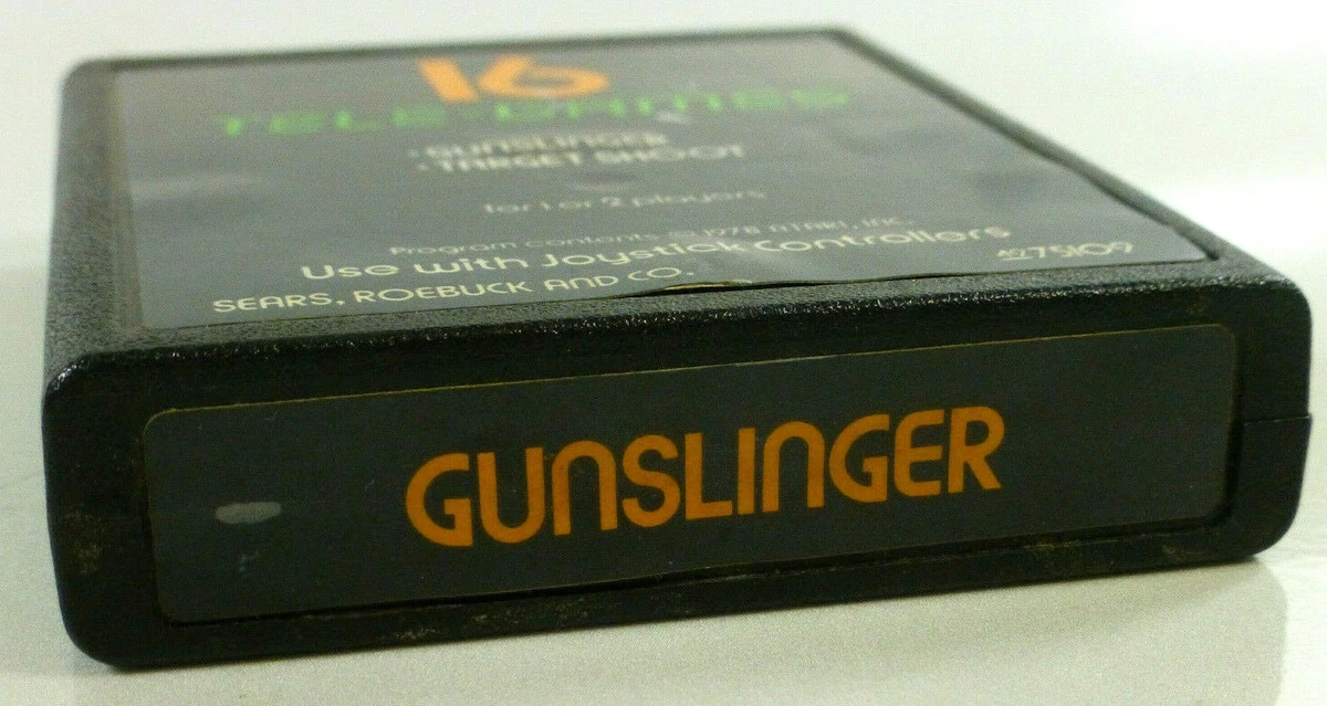 GUNSLINGER TARGET SHOOT Atari 2600 Video Game Tele Games TESTED Works