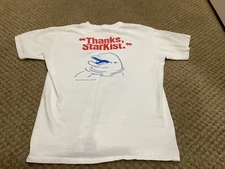 Starkist Tuna Vintage Single Stitch Tshirt Medium Dolphin 1990 90s 80s Clean