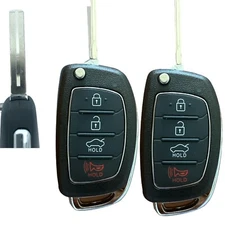 2X Car Remote Fob Flip Key for Hyundai Sonata 2015-2017 TQ8-RKE-4F16 95430-C1010