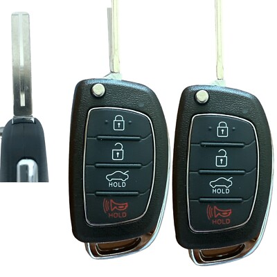 Remotez4less Replacement Smart Flip Key Fob – For 2017-2020 Hyundai Sonata (TQ8-RKE-4F25)