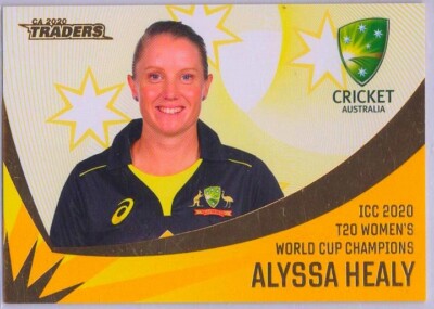 2 x TLA 2020 Womens WC Champs T20 Alyssa Healy  & Delissa Kimmence cricket cards