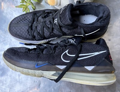 Nike React~Lebron XVII~Low BLK sz 12~CD5007-002 Basketball Shoes~NO Insoles