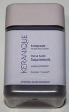 Keranique REJUVENATE Hair & Scalp Health 60 Softgels New KeraViatin Complex NEW