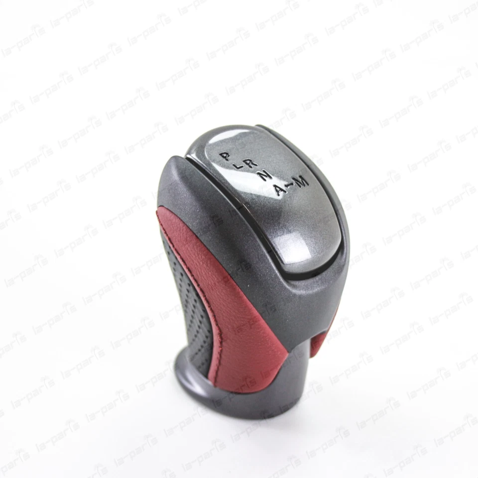 New Genuine OEM Nissan R35 GTR GT-R NISMO Red Black Leather Shift Lever Knob - Image 2 of 4