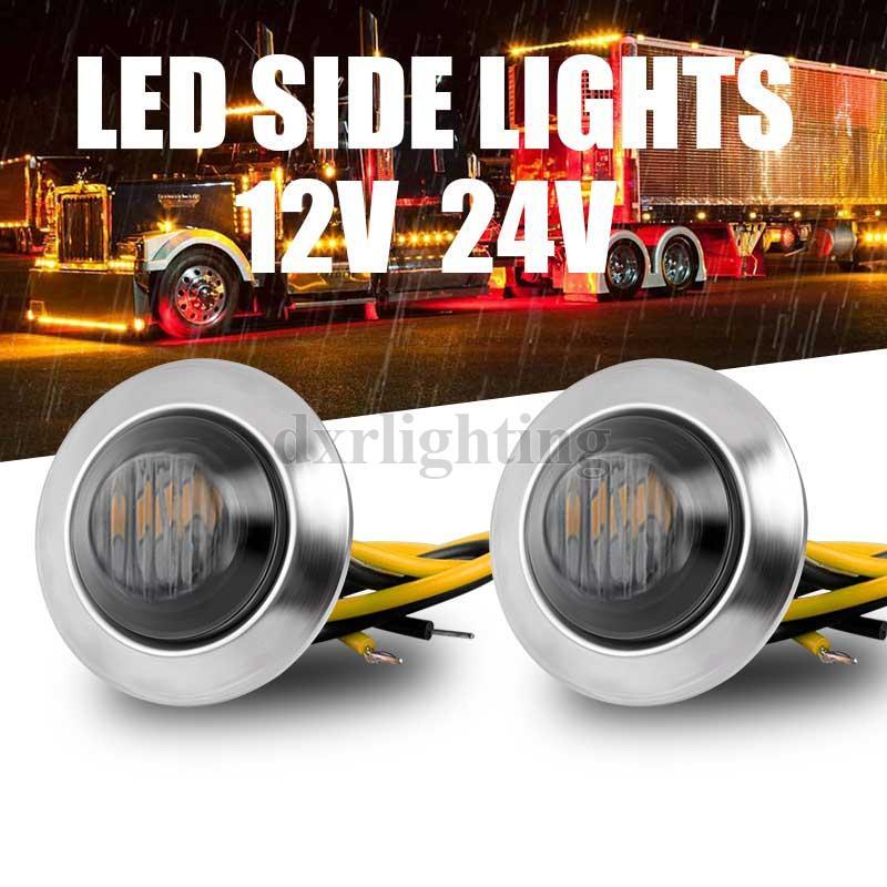 Position Light Amber Rear Car & Truck Side Marker Light Assemblies 10 X 3 SMD LED ...