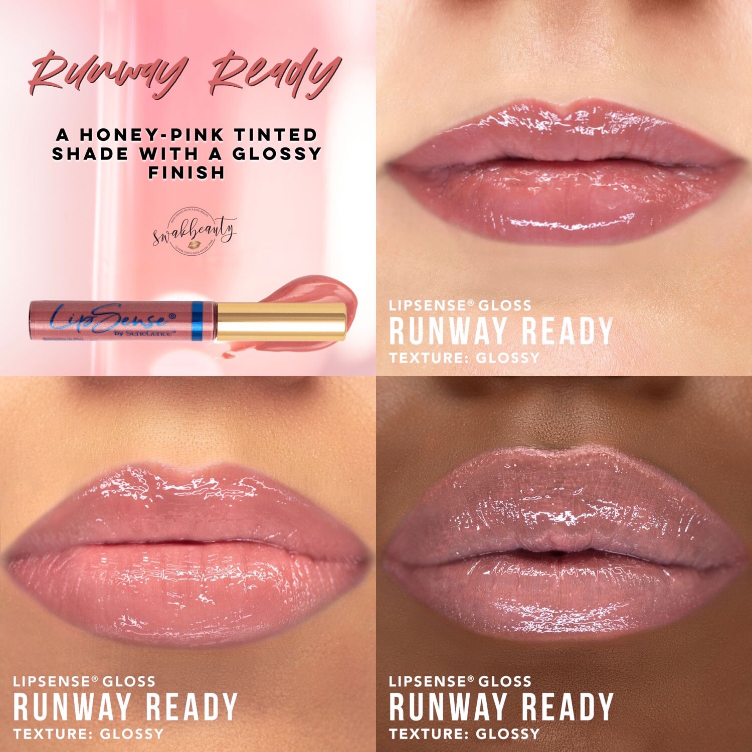 LipSense RUNWAY READY Gloss New Special Size 0.2 oz Lip Gloss By