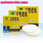 100pcs glassware Chemistry Qualitative Lab Filter paper Funnel Filtration