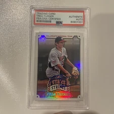 Trea Turner 2015 USA Stars and Stripes Signed PSA DNA Autograph /99 Phillies COA