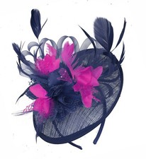 Sinamay Saucer Disc Wedding Fascinator Headband Aliceband Ladies Day Races Ascot