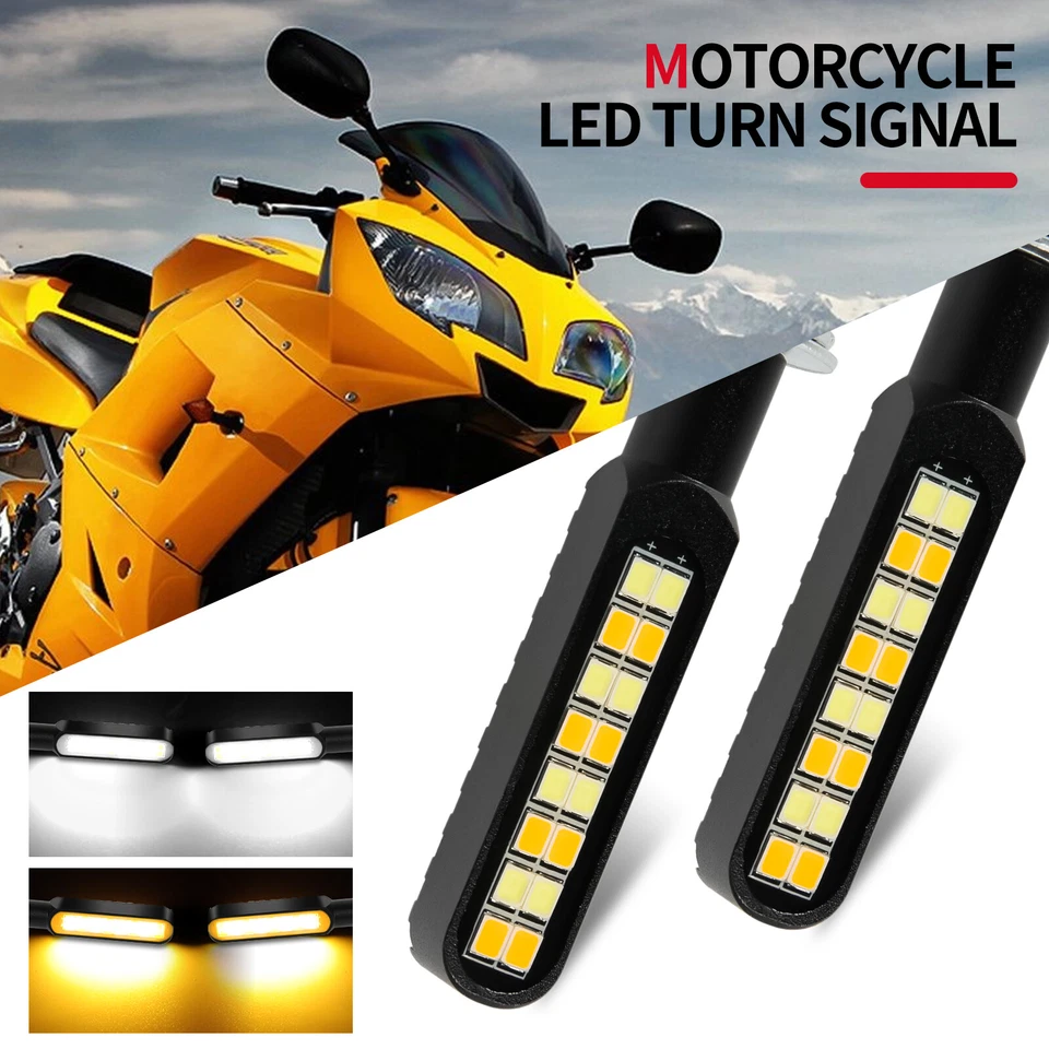 2 peças LED fluindo sinal de seta DRL mini indicador de luz para Aprilia RSV4 1000 RR - Imagem 2 de 4