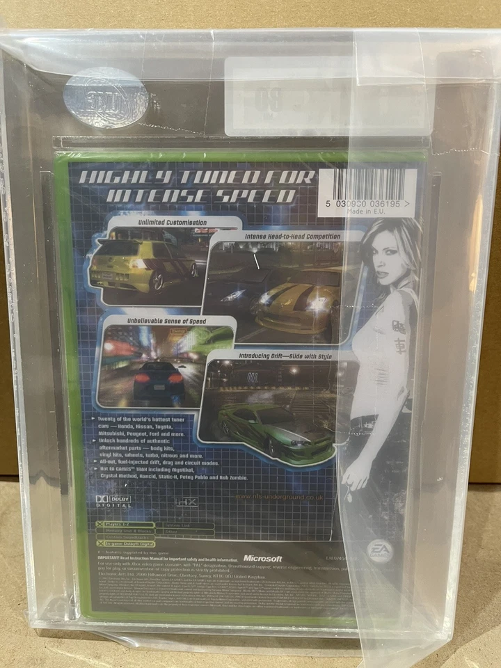 Xbox Need For Speed Underground UKG/VGA/WATA Graded 80 NM 2003 New Sealed - Image 4 of 4