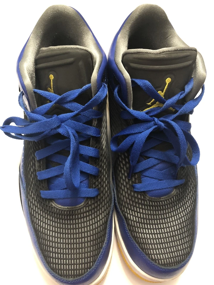 Nike Air Jordan FLTCLB 80’s Game Royal/ VRSTY MZ-Cl GRY -BLK Gamblu tamanho 10.5 - Imagem 2 de 4