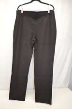 NWT Quince Ultra Stretch Ponte Straight Leg Black Pants Size XL